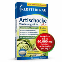 Produktbild von Klosterfrau Artischocke plus Cholin Tabletten vegan für Erwachsene 30 Stück