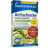 Produktbild von Klosterfrau Artischocke Plus Cholin Tabletten vegan glutenfrei laktosefrei