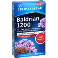 Produktbild von Klosterfrau Baldrian 1200 Tabletten 30 Stück vegan laktosefrei glutenfrei