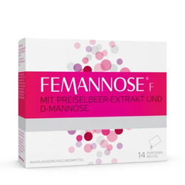 Klosterfrau Femannose F Trinkgranulat mit D-Mannose und Preiselbeer-Extrakt vegan glutenfrei laktosefrei 14 Beutel – Bild 1 von 2