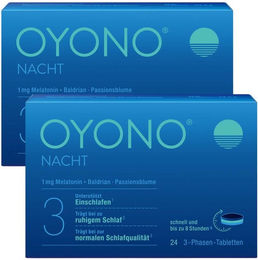 Klosterfrau Nacht Tabletten mit 1mg Melatonin, Baldrian und Zitronenmelisse vegan laktosefrei glutenfrei – Bild 1 von 2