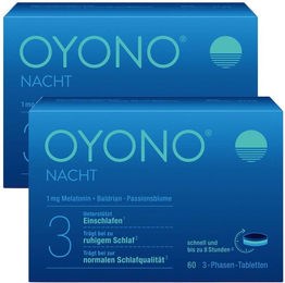 Klosterfrau Nacht Tabletten mit 1mg Melatonin, Baldrian und Zitronenmelisse, vegan, laktosefrei und glutenfrei, 60 Stück – Bild 1 von 2