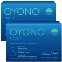 Produktbild von Klosterfrau Nacht Tabletten mit 1mg Melatonin, Baldrian und Zitronenmelisse, vegan, laktosefrei und glutenfrei, 60 Stück