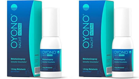 Klosterfrau OYONO NACHT INTENS Melatoninspray mit 1,9 mg Melatonin, vegan, zuckerfrei, glutenfrei und laktosefrei – Bild 1 von 2