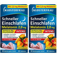 Produktbild von Klosterfrau Schneller Einschlafen Melatonin 2,0 mg Tabletten 30 Stück