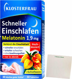 Klosterfrau Schneller Einschlafen Tabletten vegan glutenfrei laktosefrei 30 Stück – Bild 1 von 2