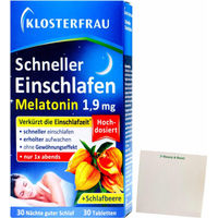 Produktbild von Klosterfrau Schneller Einschlafen Tabletten vegan glutenfrei laktosefrei 30 Stück
