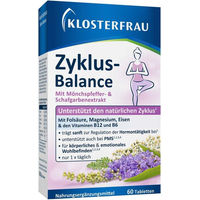 Produktbild von Klosterfrau Zyklus-Balance Tabletten vegan laktosefrei glutenfrei 60 Stück