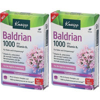 Produktbild von Kneipp Baldrian 1000 plus Vitamin B1 Tabletten vegan glutenfrei laktosefrei 60 Stück