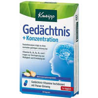 Produktbild von Kneipp Gedächtnis + Konzentration mit B-Komplex Kapseln 30 Stück