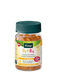 Kneipp Vitamin D3 + B12 Gummis vegan glutenfrei laktosefrei ohne Zusatzstoffe – Bild 1 von 2