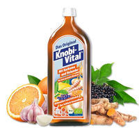 Produktbild von KnobiVital Knoblauchsaft mit Kurkuma und Holunder Bio ohne Zusatzstoffe 960 ml