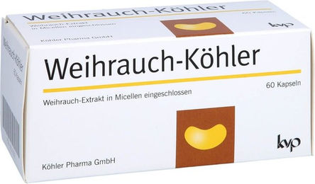Köhler Pharma Weihrauch Boswellia Kapseln vegan glutenfrei laktosefrei hefefrei 60 Stück – Bild 1 von 1