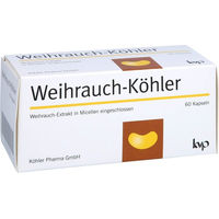 Produktbild von Köhler Pharma Weihrauch Boswellia Kapseln vegan glutenfrei laktosefrei hefefrei 60 Stück