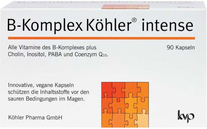 Köhler B-Komplex Intense Kapseln vegan glutenfrei laktosefrei ohne Zusatzstoffe – Bild 1 von 1