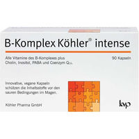 Produktbild von Köhler B-Komplex Intense Kapseln vegan glutenfrei laktosefrei ohne Zusatzstoffe