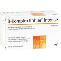 Produktbild von Köhler Pharma B-Komplex Intense Kapseln 90 Stück vegan glutenfrei laktosefrei