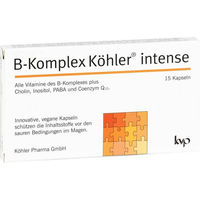 Produktbild von Köhler Pharma B-Komplex Intense Kapseln vegan glutenfrei laktosefrei ohne Gelatine
