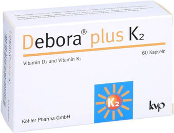Köhler Pharma Debora plus K2 Kapseln mit 2000 µg für Senioren 60 Stück – Bild 1 von 1