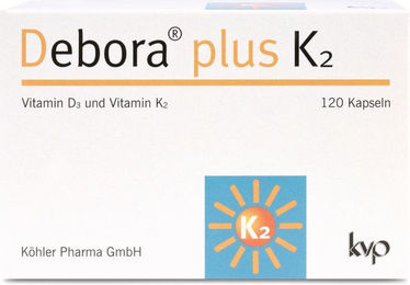 Köhler Pharma Debora plus K2 Kapseln mit 2000 IE für Senioren 120 Stück – Bild 1 von 1