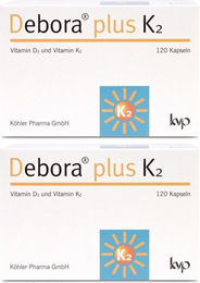 Köhler Pharma Debora plus K2 Kapseln mit 2000 IE für Senioren 240 Stück – Bild 1 von 1