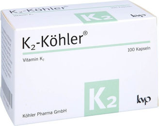 Köhler Pharma K2 MK-7 Kapseln 100 Stück glutenfrei und laktosefrei – Bild 1 von 1