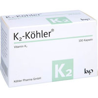 Produktbild von Köhler Pharma K2 MK-7 Kapseln 100 Stück glutenfrei und laktosefrei