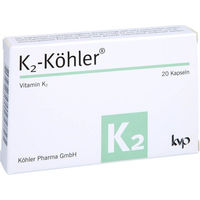 Produktbild von Köhler Pharma K2 MK-7 Kapseln 200 µg 20 Kapseln glutenfrei laktosefrei ohne Zusatzstoffe