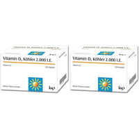 Produktbild von Köhler Pharma Vitamin D3 2000 IE Kapseln 240 Stück glutenfrei laktosefrei ohne Zusatzstoffe