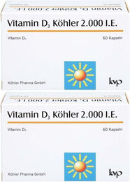 Köhler Pharma Vitamin D3 2000 IE Kapseln glutenfrei und laktosefrei 60 Stück – Bild 1 von 1