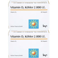 Produktbild von Köhler Pharma Vitamin D3 2000 IE Kapseln glutenfrei und laktosefrei 60 Stück
