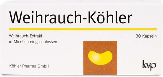 Köhler Pharma Weihrauch Boswellia Kapseln vegan glutenfrei laktosefrei ohne Zusatzstoffe – Bild 1 von 1