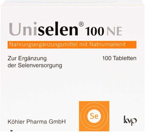 Köhler Uniselen 100 Ne Tabletten mit Natriumselenit glutenfrei laktosefrei ohne Gelatine 100 Stück – Bild 1 von 1