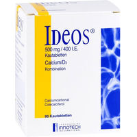 Produktbild von Kohlpharma Ideos 500 mg/400 I.E. Lutschtabletten 90 Stück