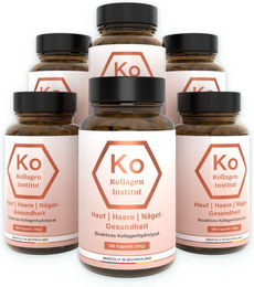 Kollagen Institut Kollagen Kapseln ohne Zusatzstoffe 1080 mg 180 Kapseln – Bild 1 von 3