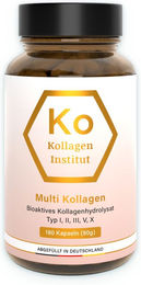 Kollagen Institut Multi Kollagen Kapseln mit Typ I, II und III ohne Zusatzstoffe 180 Kapseln – Bild 1 von 2