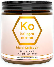 Kollagen Institut Multi Kollagen Pulver Typ I Typ II Typ III ohne Zusatzstoffe 150 g – Bild 1 von 2