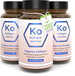 Kollagen Institut Vegane Kollagen Kapseln mit Kollagen-Booster glutenfrei und zuckerfrei 180 Stück – Bild 1 von 2