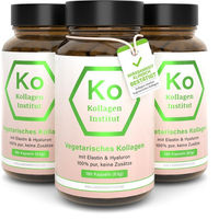 Produktbild von Kollagen Institut Vegetarische Kollagen Kapseln mit Hyaluron und Elastin ohne Zusatzstoffe