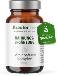 Kräutermax Aminosäuren Komplex Kapseln laktosefrei glutenfrei ohne Gelatine 60 Stück – Bild 1 von 2