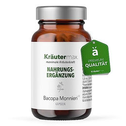 Kräutermax Bacopa Monnieri Extrakt Kapseln vegan 60 Stück – Bild 1 von 3