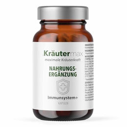 Kräutermax Immunsystem Kapseln mit pflanzlichen Vitalstoffen, Vitaminen und Mineralstoffen, laktosefrei und glutenfrei, 90 Stück – Bild 1 von 1