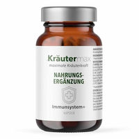 Produktbild von Kräutermax Immunsystem Kapseln mit pflanzlichen Vitalstoffen, Vitaminen und Mineralstoffen, laktosefrei und glutenfrei, 90 Stück