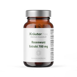 Kräutermax Rhodiola Rosea Rosenwurz Kapseln Vegan Laktosefrei Glutenfrei 100 Stück – Bild 1 von 1