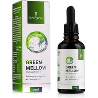 Produktbild von Kraftgras Green Mellow Tropfen mit Chlorophyll aus Alfalfa und L-Tryptophan 50 ml vegan und alkoholfrei