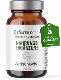 Kräutermax Artischocke plus Mariendistel und Curcuma Kapseln vegan 60 Stück – Bild 1 von 3