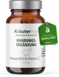 Kräutermax Astaxanthin mit Vitamin C Kapseln 60 Stück – Bild 1 von 3