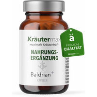 Produktbild von Kräutermax Baldrian mit Melisse und Passionsblume Kapseln vegan
