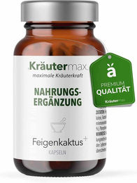 Kräutermax Feigenkaktus 500 mg mit Vitamin B-Komplex Kapseln 60 Stück – Bild 1 von 3