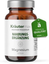 Kräutermax Magnesium 400 mg mit Magnesiumoxid Kapseln vegan – Bild 1 von 3